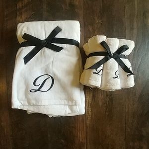 Monogram "D" Towel & Washclothes